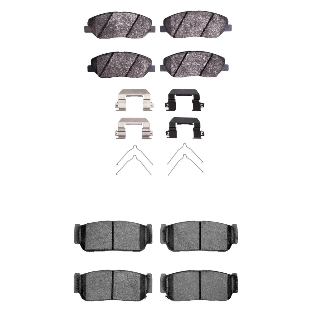 R1 06-19 Kia Sedona Front Semi Met Brake Pads and Hardware Kit