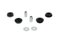Control arm - lower inner rear bushing 4 Bushings 2 Tubes 2 Washers Grease