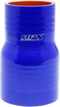 HPS Performance 2.25 - 3 ID 4 Long High Temp 4-ply Reinforced Silicone Reducer Coupler Hose Blue (57mm - 76mm ID 102mm Length)