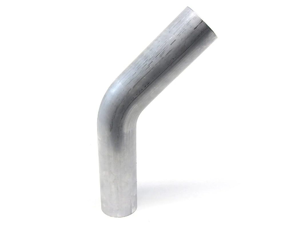 HPS Performance 2.25 OD 45 Degree Bend 6061 Aluminum Elbow Pipe 16 Gauge w/ 3 CLR