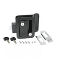 ALL METAL TRAVEL TRAILER LOCK W/KEYS BLACK