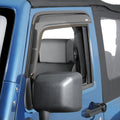 AVS 07-18 Jeep Wrangler (2 Door Only) Ventvisor Outside Mount Window Deflectors 2pc - Smoke