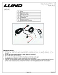 Lund Universal Bull Bar Light Kit Wiring Harness - Black