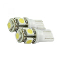 ~(1 lbs. 6X4X1)~ 194 / 168 (5 LED's on each bulb) 360 Degree LED Bulbs Wedge Style - AMBER (Two Bulbs Per Package)