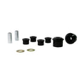 Control arm - lower inner front and rear bushing 6 Bushings 2 Tubes 2 Washers Grease