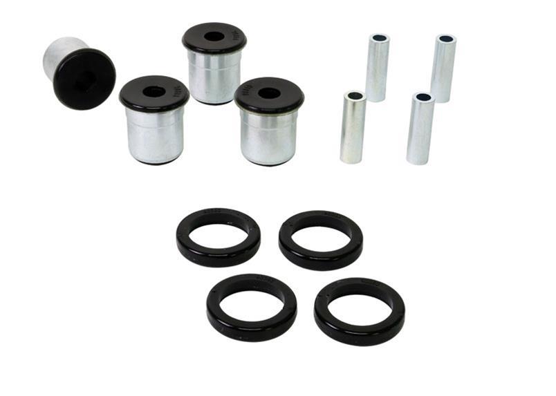 Control arm - upper and lower bushing 4 Shell Bushings 4 Bushings 4 Tubes Grease