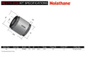 Trailing arm - lower front bushing 2 Shell Bushings 2 Tubes Grease