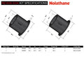 Control arm - lower inner rear bushing 4 Bushings 2 Tubes Install Guide Grease