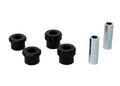 Control arm - lower inner rear bushing 4 Bushings 2 Tubes Install Guide Grease