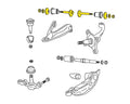 MOOG 71-72 Fargo B200 Van Front Lower / Front Upper / Rear Upper Cam Bolt Kit