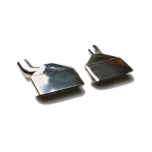 CUDA DRIVER SIDE/LEFT VINTAGE SS EXHAUST TIP 2.50IN ID / 6.88INX2.00IN OD