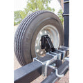 SPARE TIRE BRACKET - PAINTED BLACK