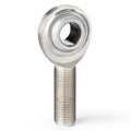 QA1 G Series 2-Pc Rod End - Male/Left Hand - .625in Bore x 5/8-18 - Stainless Steel w/PTFE