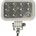 LED WORK LGT RECT WHT PED MT H/W 10