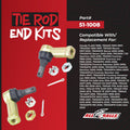 All Balls Racing 90-91 Honda TRX200 Tie Rod End Kit - 2 Kits Req. Per Veh.