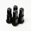 Kansei Premium Branded Black Valve Stems (Set of 4)