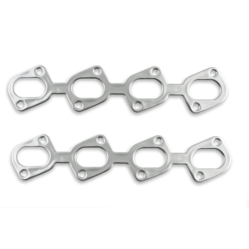 SEAL4GOOD MULTILAYER ALUMINUM FLANGE GASKET FORD 4.6 4V OVAL 1.125 X 2.125 IN