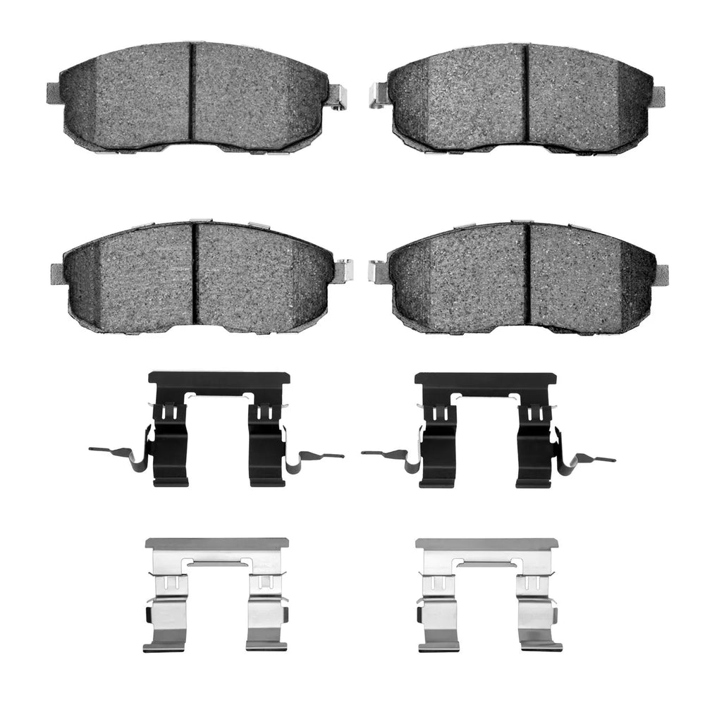 R1 03-12 Nissan 350Z Front Semi Met Brake Pads and Hardware Kit