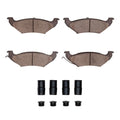 DFC 97-00 Chrysler Town & Country Rear 5000 Advanced Semi Metallic Brake Pads and Hardware Kit