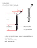 TONGUE JACK 1000 LB. TOP WIND (BULK)