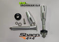 THREADED MOUNTING PINS WITH SECURING NUTS FOR RECOTRAKS