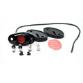 RED LED GLOW POD STATION LIGHTS 720 LUMENS 9 WATTS 12V IP68 W/ MOUNTING HARDW