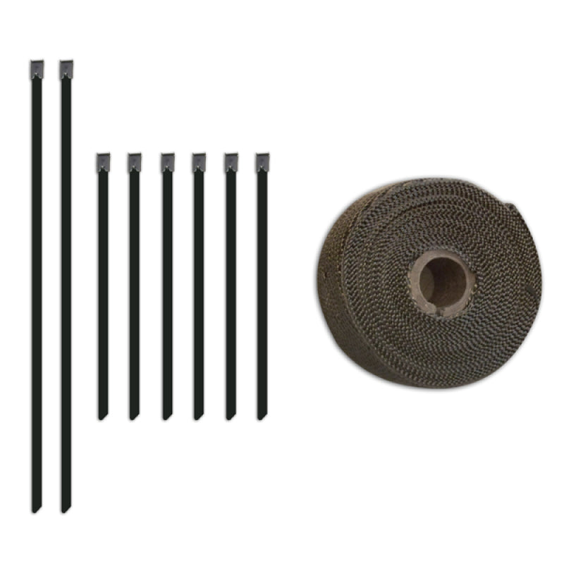 Black Lava Heat Sleeve Hook Loop (1 1/2 x 3 )