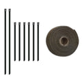 Black Lava Heat Sleeve Hook Loop (1 1/2 x 3 )