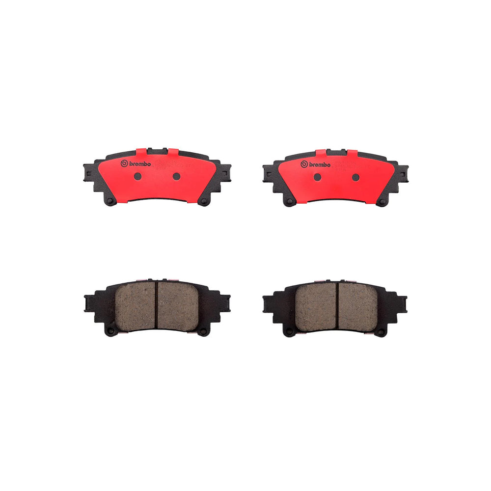 Brembo 14-15 Lexus IS250/IS350/12-17 Toyota Prius V Rear Premium NAO Ceramic OE Equivalent Pad