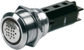 BUZZER & WARN LGT RED S/S DC12V