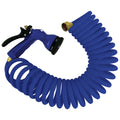 BLUE COILED HOSE W/NOZZLE - 50'