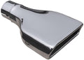 EXHAUST TIP 2.5IN ID RECTANGULAR OUTLET 10IN OAL STAINLESS