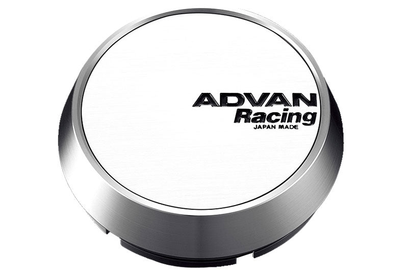 Advan 63mm Middle Centercap - White/Silver Alumite