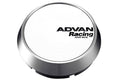 Advan 63mm Middle Centercap - White/Silver Alumite