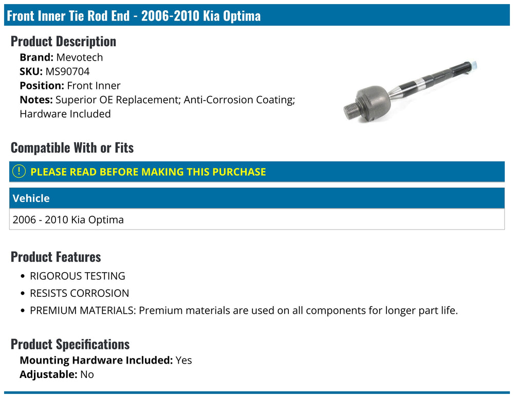 TIE ROD END - INNER