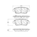 PREMIUM CERAMIC BRAKE PADS SHIMS AN