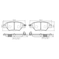 MAZDA CX9 20162023 DISC BRAKE PAD SET