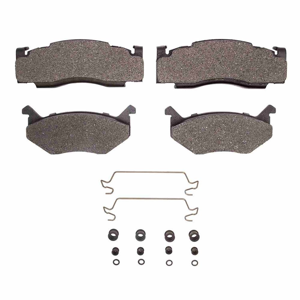 R1 75-75 Chrysler Cordoba Front Ceramic Brake Pads and Hardware Kit