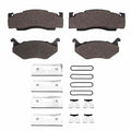 R1 73-89 Plymouth Gran Fury Rear Ceramic Brake Pads and Hardware Kit
