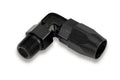 BLACK 90 DEG 1/4" NPT TO -6 SWIVEL-SEAL