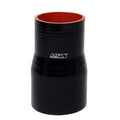 HPS Performance 2.5 - 2.75 ID 4 Long High Temp 4-ply Reinforced Silicone Reducer Coupler Hose Black (63mm - 70mm ID 102mm Length)