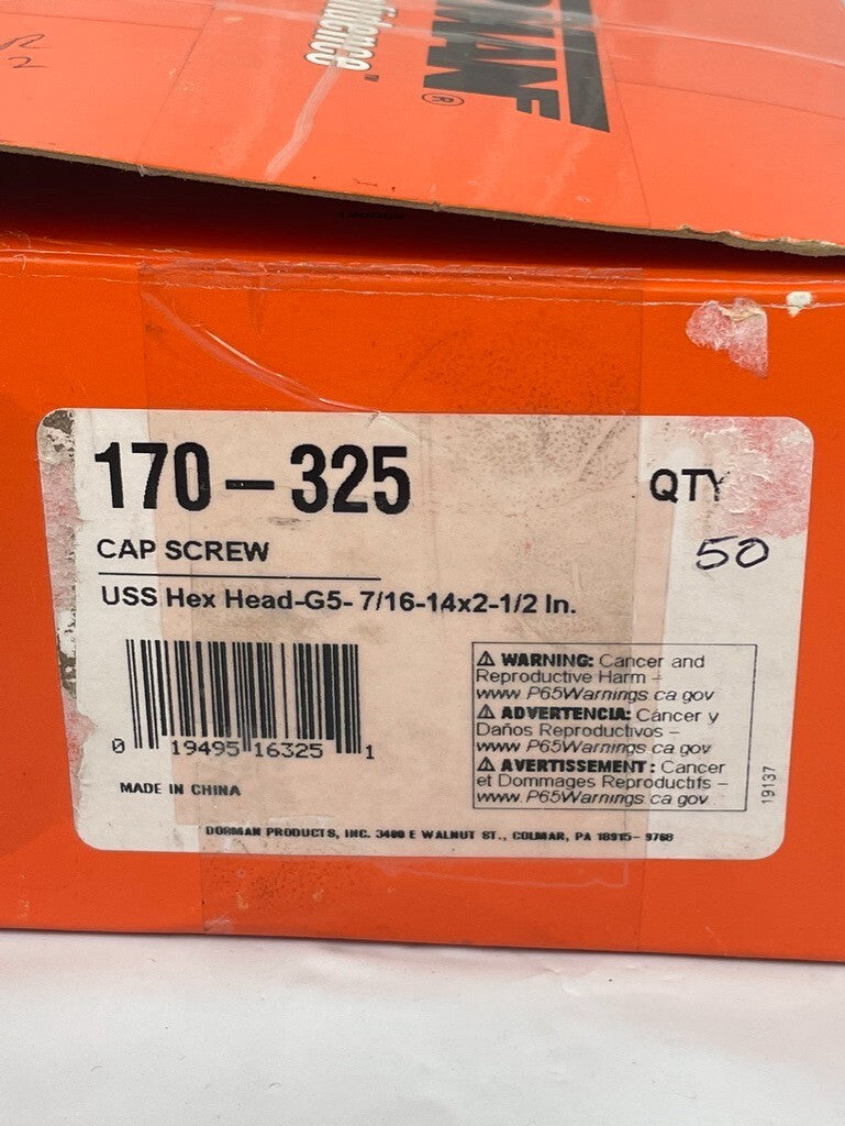 CAP SCRW,USS, 7/16" X 2