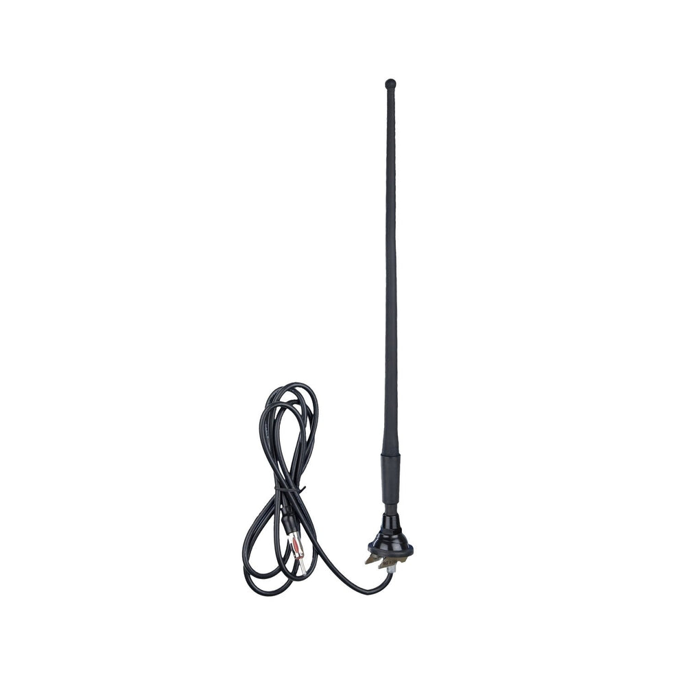 UNIVERSAL RUBBER ANTENNA - 14IN BLACK TOP MOUNT