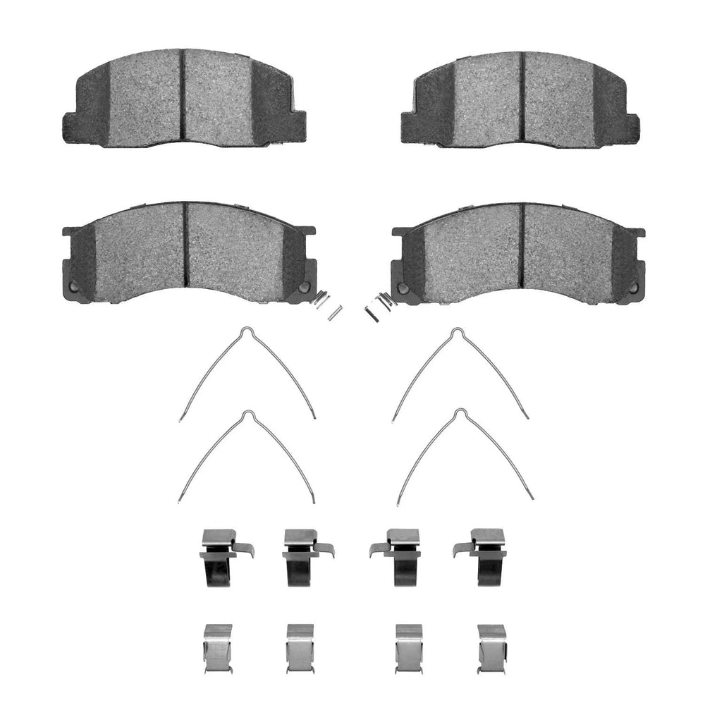 R1 91-96 Toyota Previa Front Semi Met Brake Pads and Hardware Kit