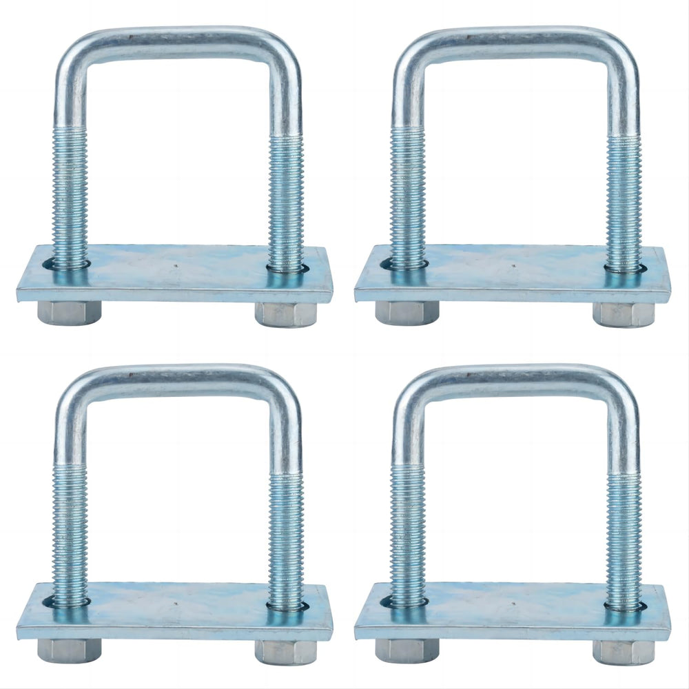 4 pcs Square U Bolts for 2.5 Inch Wide Leaf Springs 8 5 8 Inch Long 88-99 chevrolet C1500 K1500 01-19 Silverado Sierra 1500 01-04 Silverado Sierra 2500 92-99 K1500 K2500 Suburban 04-14 Titan 05-23 Tacoma Freedom Off-Road