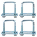 4 pcs Square U Bolts for 2.5 Inch Wide Leaf Springs 8 5 8 Inch Long 88-99 chevrolet C1500 K1500 01-19 Silverado Sierra 1500 01-04 Silverado Sierra 2500 92-99 K1500 K2500 Suburban 04-14 Titan 05-23 Tacoma Freedom Off-Road