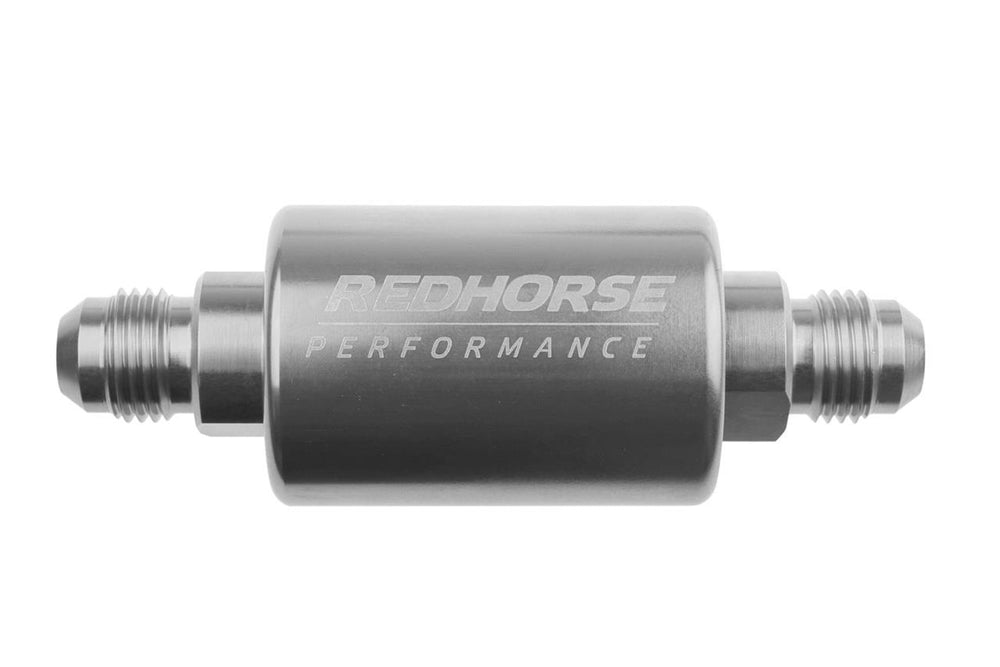 COMPACT08AN INLET/OUTLET HIGH FLOW FUEL FILTER 35 MICRON ELEMENT CLEAR