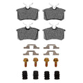 DFC 99-06 Audi A6 Quattro Rear 5000 Advanced Low Metallic Brake Pads and Hardware Kit