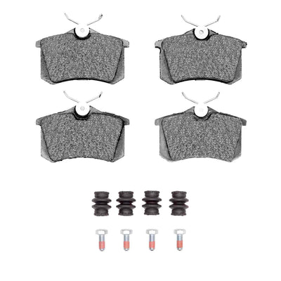 DFC 97-06 Audi A8 Rear 5000 Advanced Low Metallic Brake Pads and Hardware Kit