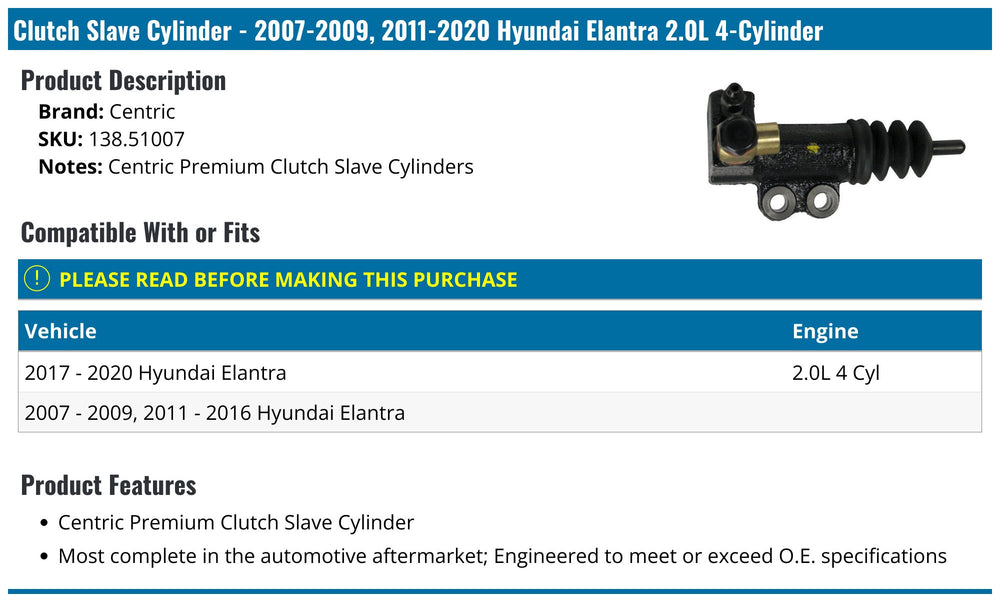 PREMIUM CLUTCH SLAVE CYLINDER